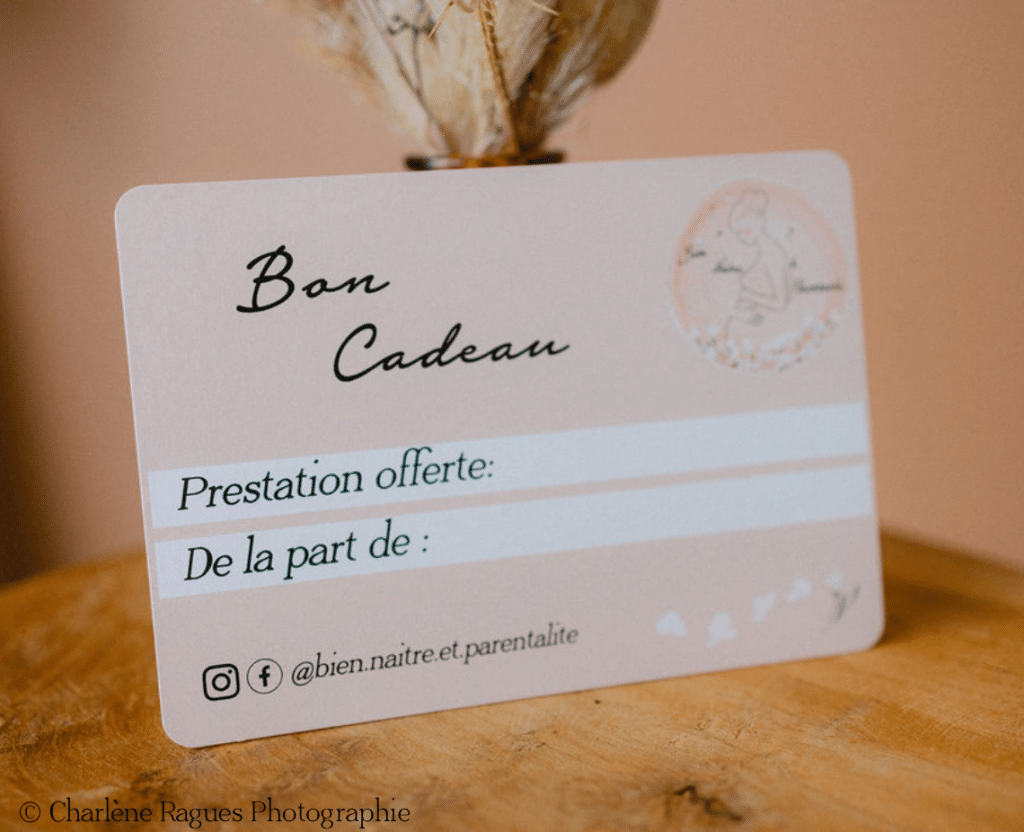 Carte cadeau soin rebozo et massage post-natal à Tours